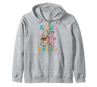 Aloha It's My 8th Birthday Hawaii Girls Flamingo 8 Anni Felpa con Cappuccio