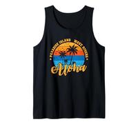 Aloha Paradise Island Wave cavalca Il Surf Canotta