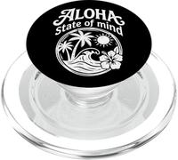 Aloha State of Mind, opera d'arte al tramonto con onde di palma delle Hawaii PopSockets PopGrip per MagSafe