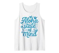Aloha State of Mind Surfing Hawaiian Beach Palm Wave Surfer Canotta