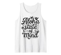 Aloha State of Mind Surfing Hawaiian Beach Palm Wave Surfer Canotta