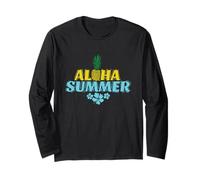 Aloha Summer Ananas Dolce Frutta Tropicale Maglia a Manica