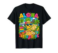 Aloha Third Grade Tropical Pineapple Back To School Girl Maglietta