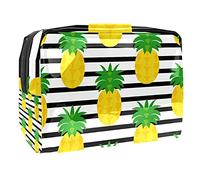 Aloha, trousse estiva con tucano e palma, con cerniera, organizer da viaggio per cosmetici per donne e ragazze, Multicolore 05, 18.5x7.5x13cm/7.3x3x5.1in, Beauty Case