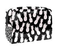 Aloha, trousse estiva con tucano e palma, con cerniera, organizer da viaggio per cosmetici per donne e ragazze, Multicolore 08, 18.5x7.5x13cm/7.3x3x5.1in, Beauty Case