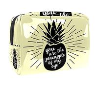 Aloha, trousse estiva con tucano e palma, con cerniera, organizer da viaggio per cosmetici per donne e ragazze, Multicolore 06, 18.5x7.5x13cm/7.3x3x5.1in, Beauty Case