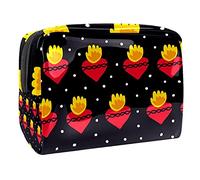 Aloha, trousse estiva con tucano e palma, con cerniera, organizer da viaggio per cosmetici per donne e ragazze, Multicolore 10., 18.5x7.5x13cm/7.3x3x5.1in, Beauty Case