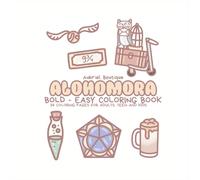 ALOHOMORA: Coloring Book for Adults and Kids, Bold and Easy, Simple and Big Designs. Wizard Coloring Book: Libro da colorare per adulti