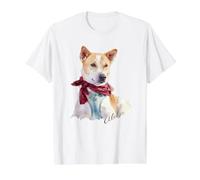 Aloka - La Passeggiata per la Pace Cane diffondere Speranza Acquerello Maglietta con Stampa Grafica Economica, Uomo, Bianco, XL