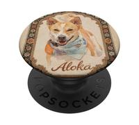 Aloka The Walk for Peace Dog Spreading Hope Indian Art PopSockets PopGrip Adesivo