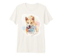 Aloka - The Walk for Peace Dog Spreading Hope Watercolor Maglietta Premium