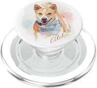 Aloka - The Walk for Peace Dog Spreading Hope Watercolor PopSockets PopGrip per MagSafe