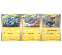 Alolan Golem 046/159 Journey Together Pokemon Evolution - Lotto di 3 carte