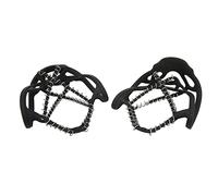 Alomejor 1 Paio di Copriscarpe per Ramponi da Ghiaccio a Molla, Design Antiscivolo, Tacchetti da Trazione per stabilità, Adatti per Professionisti Anziani, Gomma in Acciaio Inossidabile, Come (L)