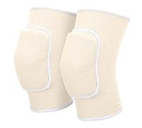 Alomejor 1 Paio di Ginocchiere, Ginocchiere Protettive in Spugna Addensate per Danza Yoga Multi Sport (Bianco)