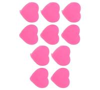 Alomejor 10 Pezzi di Ammortizzatori di Vibrazioni per Racchette da Tennis, in Silicone a Forma di Cuore, con Un Buon Assorbimento degli Urti, per Ridurre i Danni All'articolazione del (Pink)