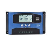 Alomejor 12V/24V Regolatore di Carica Solare Automatico con Funzione di Adattamento Automatico per Pannello Solare Efficientemente, Adatto a Sistema Fotovoltaico (YCX-003-40A)