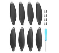 Alomejor 2 Paia Eliche di Ricambio per Droni, Spare Propellers Accessori Droni con Bordo d'Argento