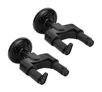 Alomejor 2 Pcs a Lungometraggio di Ganci per Chitarra ABS per Violino Banjo Mandolino, Facile Installazione di Supporti Regolabili per Amanti della Musica, Nero