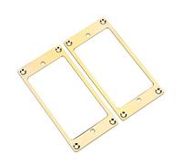 Alomejor 2 Pezzi Anelli di Humbucker per Chitarra, Cornici per Pickup Anelli di Montaggio Humbucker per Chitarra Parti di Chitarra Elettrica(Oro)