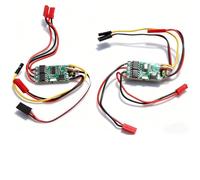 Alomejor 2 Pezzi ESC Spazzolato ESC Bidirezionale a Doppia Via per Carro Armato Modello RC 130 180 Motore Spazzolato