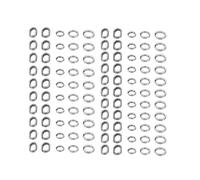 Alomejor 200 Pezzi Pesca Split Anelli Doppio in Acciaio Inox Snap Ring Ad Alta Resistenza Connettore Set per Esche da Pesca