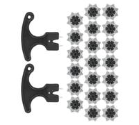 Alomejor 20PCS Sostituzione Punte per Scarpe da, Borchie Antiscivolo Facili da Installare per Una Migliore Presa e Stabilità