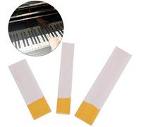 Alomejor 3 Pezzi Set di Sordina per Pianoforte in Feltro con Zeppa in Feltro Arancione Bianco Strumento per Accordatura per Pianoforte in 3 Dimensioni Morbidi Blocchi Silenziatori per Corde per