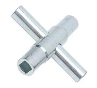 Alomejor 4 Way Sillcock Key with 4 Sizes for Valves