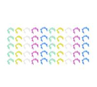 Alomejor 50 Clamp/Holder Durevoli per Bobine, Supporto per Controllo Filo per Accessori per Macchine da Cucire, Clamp/Holder per Riporre Bobine in 5 Colori per Processi di Cucito Professionale