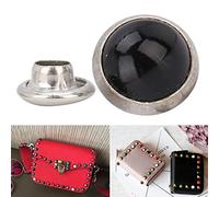 Alomejor 50 Pz Rivetti Turchesi con Punte Rotonde Braccialetti Decorativi Fai da Te per Borse Cinture Scarpe Rivetti Turchesi per Tessili per la Casa Accessori in Pelle (N. 18)