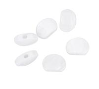 Alomejor 6 PCS CHINING CHIURING Pulsanti PEG Teste della Macchina del Sintonizzatore Acrilico Universali per Chitarra Elettrica con Viti di Traghetti (Perle bianche ovali)