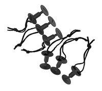 Alomejor 6pcs Nylon Plastic Surf Riem Poot Rope Plug Voortrquisse Craftsmanship Surf Board Accessorio Design Semplice e Pratico Grande Esperienza di Surfing (Black)