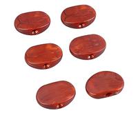 Alomejor 6PCS Plastica Tuner Peg Manopole Testa della Macchina Chitarra Pulsante di Accordatura Compatto Pratico Stabile Qualità del Suono per Chitarre Acustiche Elettriche (Caffè)