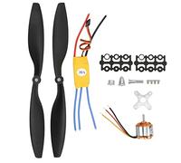 Alomejor A2212 930KV - Set motore senza spazzole, motore Outrunner 30A ESC 1045R, elica multicopter ESC Kit per aeroplano, multicopter aeromodelling