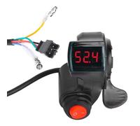 Alomejor Acceleratore a Pollice per 12V-99V Manubrio Impugnatura Acceleratore per Scooter Elettrico con Misuratore Digitale a Display LCD