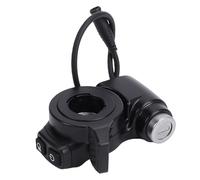 Alomejor Acceleratore a Pollice per Scooter Elettrico, Acceleratore in ABS con Blocco Chiave, Controllo di Sostituzione 86 X 65 Mm, Design Verticale per Uso Pendolare dei Ciclisti di Scooter Elettrici