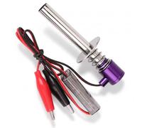 Alomejor Accenditore Elettronico per Candelette per Motori per Auto RC. Funziona con Batterie da 6 V a 24 V (Purple)