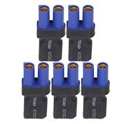 Alomejor Accessori per Auto RC, Adattatore da EC5 a XT60, Connettore in Rame da 5 Pezzi per Auto RC, Barche e Aeroplani