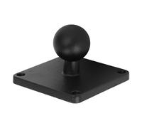 Alomejor Accessori per Barche Piastra Adattatrice per Montaggio a Sfera, Base Quadrata AMPS in Gomma in Lega di Alluminio da 1 Pollice per Barche Kayak Camion Sfera Antiscivolo da 1 Pollice