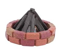 Alomejor Accessori per Box/Cover delle Bambole, Mobili in Miniatura in Resina Alimentati a Batteria con Luce LED Tremolante per Scene all'aperto, Atmosfera Calda per falò, Decorazione Senza Calore