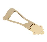 Alomejor Accessori per Chitarra, Cordiera a Ponte Cromata per Strumenti a Corpo Cavo, Componente in Metallo Resistente con Facile Installazione per Chitarristi Jazz