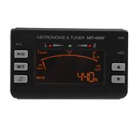 Alomejor Accordatore Metronomo, schermo LCD con 3 modalità di microfono e indicatore LED per chitarra, violino, basso, ukulele, sassofono (strumento a fiato MT-40W)