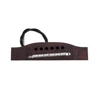 Alomejor Active Pickup Acoustic Guitar, Ponte Rosa Mogano Piezo per Chitarra 6 Corde, con Trasferimento Diretto Vibrazioni e Uscita Singola per Corde