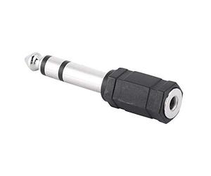 Alomejor Adattatore audio da 6,5 mm maschio a 3,5 mm convertitore jack femmina con materiale in ottone per la trasmissione del segnale, compatibile con la maggior parte dei dispositivi audio