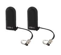 Alomejor Adattatore per Caricabatterie Magnetico USB C per Auricolare Ricarica Pin Placcati in Oro per Viaggiatori D'affari OpenComm Lega di Alluminio 1 Pz (2PCS)