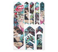 Alomejor Adesivo in Bicicletta con Barre Impermeabili per la Montagna DH-Downhill Down