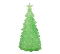 Alomejor Albero di Natale Illuminato, Decorazioni in Miniatura a LED con Interruttore a Levetta 2x3,9 Pollici per Display Natalizi in Cucina per Casa delle Bambole in Scala 1/12 (GREEN)