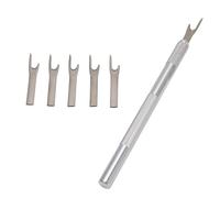 Alomejor Alomejor Estrattore per Filo Separa-Asole Indossabile Efficace Strumento di Protezione per Aprire con Precisione le Asole dei Bottoni Ambito di Applicazione per Uso Domestico 5"