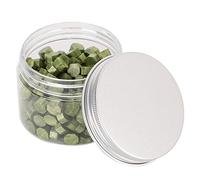 Alomejor Alomejor Perline di Ceralacca Colorate Vintage 200 Pezzi Perlate per Documenti, Invito a Nozze per Buste (Giallo chiaro) (Giallo chiaro) () (Mostarda)